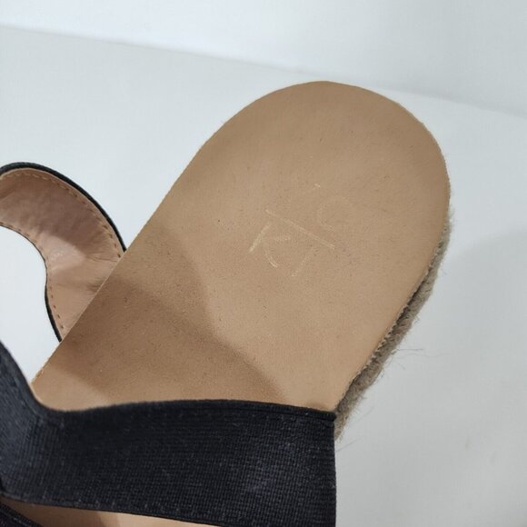 YoKi Chiara Sandal Platform Heels Women Size 9 Black Ankle Strap Stretchy - Picture 5 of 9